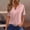 Pink, variant on DuoJiaJ Womens Tops Henley Neck Buttons Sexy Shirts Short Sleeve Dressy Blouses Geometric Print Sweatshirts Clothes Cropped Tops for Women Black L