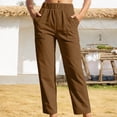 thumbnail image 3 of Corduroy Pants Women 2026 Spring Fall Elastic Waist Straight Leg Casual Loose Lounge Pants with Pockets, 3 of 5