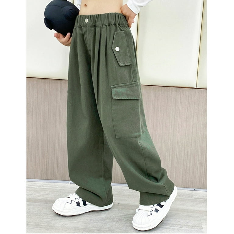 Trend Clothing Girls Pants Cotton Cargo Pants