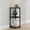 Black, variant on Furinno Turn-N-Tube 3-Tier Multipurpose Corner Shelf, Display Shelf, Beech/White