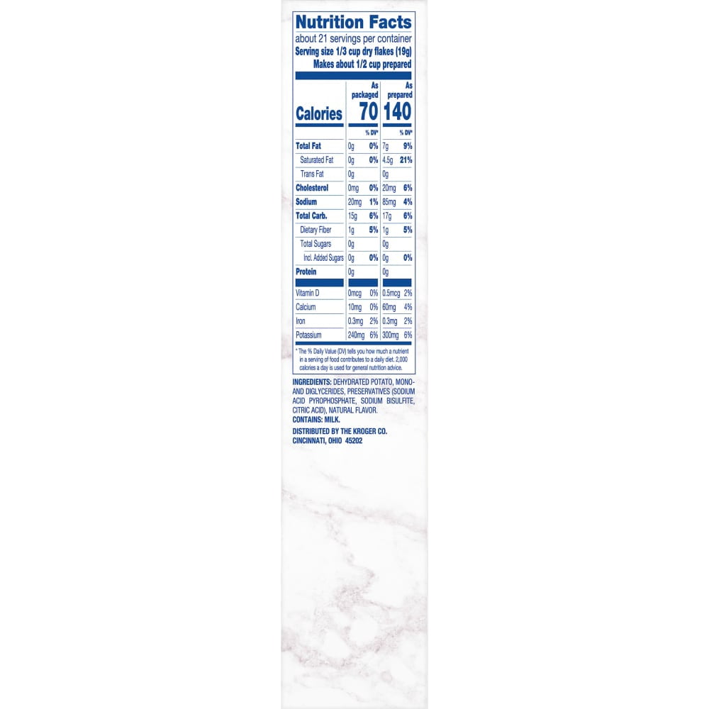 Kroger Instant Mashed Potatoes 13.75 oz - 5 Pack