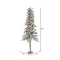 thumbnail image 2 of Vickerman 7' Flocked Alpine Artificial Christmas Tree, Warm White Single Mold LED lights, 2 of 3