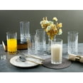 thumbnail image 5 of Lorren Home Trends Tall 12 Ounce Drinking Glass-Textured Cut Glass, Set of 6, 5 of 6