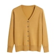 thumbnail image 1 of Women‘s Soft Cardigans Lightweight Casual Button Up Knitted Sweaters Cardigan Outerwear Long Sleeve Fall Coat, 1 of 4