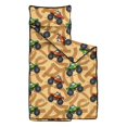 thumbnail image 2 of Monster Cartoon Truck Beige Pattern Teens Toddler Nap Mat with Pillow, Sleeping Mat Bag for Preschool Daycare 50"x20", 2 of 6