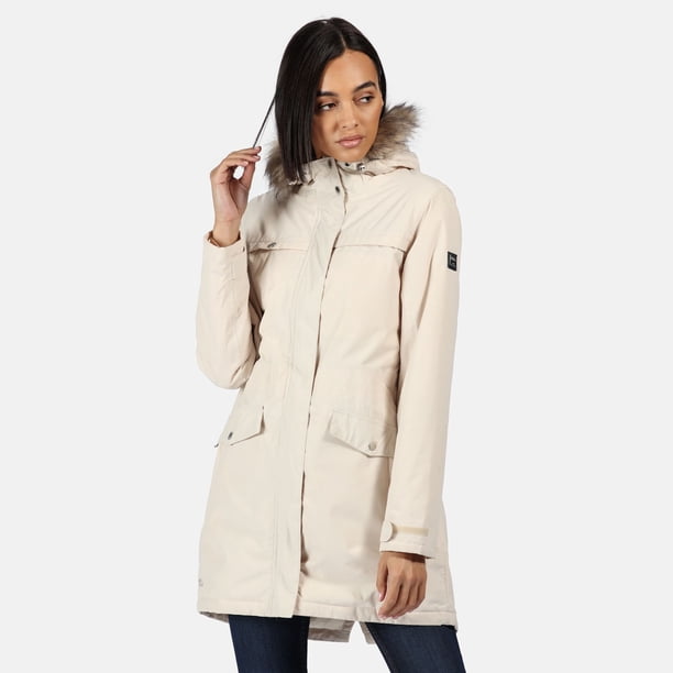 Regatta - Parka Serleena II de Piel Sintética Invierno para Mujer (Vainilla Claro) Regatta UTRG5742_lightvanilla