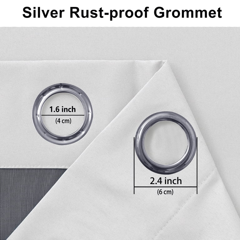 Joywell Linen Ivory Blackout Curtains – 84 Inch Long, Thermal Insulated Room Darkening Drapes For Bedroom, Living Room