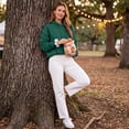 thumbnail image 7 of Domzest Womens Oversized Hoodies Long Sleeve Loose Hooded Sweatshirt 2026 Fall Winter Trendy Pullover Sweatshirt Dark Green XS, 7 of 7