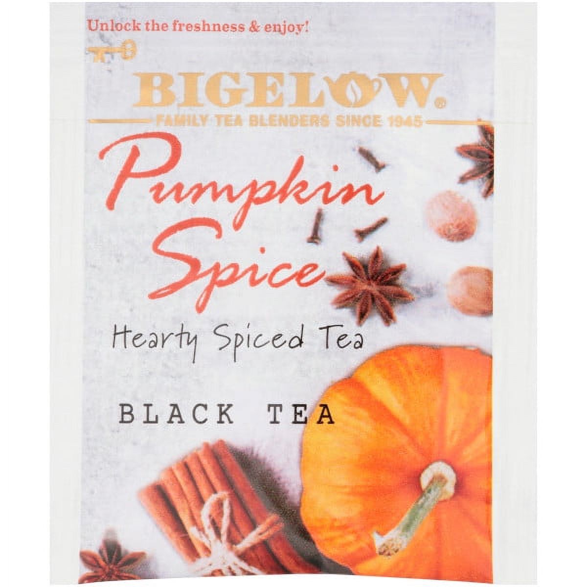 Bigelow  Pumpkin Spice, Black Tea Bags, 18 Count - image 5 of 6