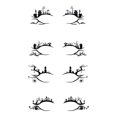thumbnail image 2 of 2/4 pares de tatuajes temporales para ojos herramientas de maquillaje para fiestas de terror Halloween para mujeres, 2 of 6