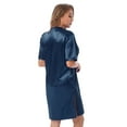 thumbnail image 7 of YONGHS Womens Night Shirts Nightgowns Short Sleeve Sleeping Shirts Sleepwear Navy_Blue L, 7 of 7