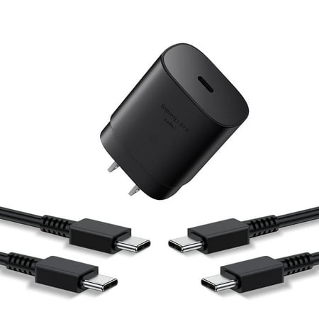for ZTE Axon 30 5G Charger! Super Fast Charger Kit [Wall Adapter + 3FT Cable + 6FT Cable] True Digital Super Fast Charging uses dual voltages for up to 50% faster charging! Black