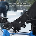 thumbnail image 4 of Two pairs of unisex winter cycling gloves - windproof and warm touchscreen gloves, zippered design, polyester fiber, ideal for winter sports gear | Zippered gloves | Durable gloves, 4 of 14
