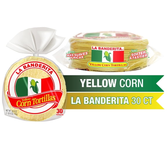 La Banderita Yellow Corn Tortilla 30 Count