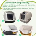 thumbnail image 2 of 25 count Large Elastic Litter Box Liners for   Litter Boxes and for Catit  Hooded  Litter Pan, 2 MIL Super -Resistant &  Disposable Bags, 30 lb Capacity, 42" x 20", 2 of 5