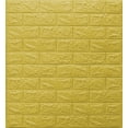 thumbnail image 1 of Dundee Deco 3D Wall Panels - Peel and Stick Wall Sticker, Traditional Faux Brick Yellow Self Adhesive Foam Wall Paneling for Interior Wall Decor, Pack of 5, Covers 28.75 sq. ft., 1 of 5