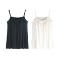 thumbnail image 2 of Siminsem Women's Plus Size Racerback Tank Top with Built in Bra Loose Fit Sleeveless Flowy Swing Cami Breathable Quick Dry Summer Yoga Top 2 Pack, Z,L, 2 of 9