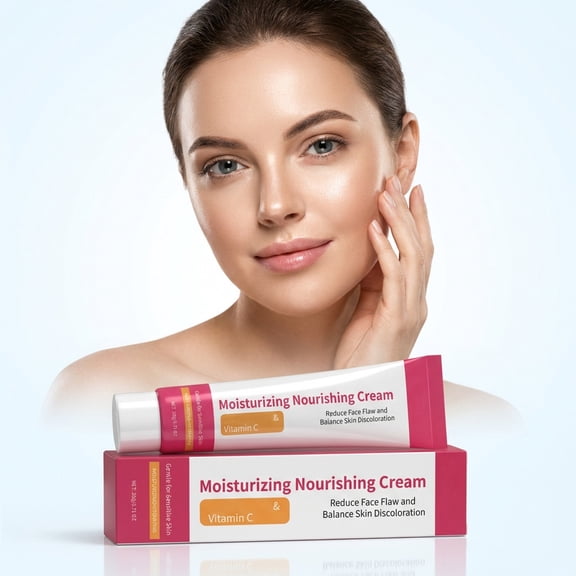 Rewenti Moisturizing Nourishing Cream Hyaluronic Vitamin C Serum for Sensitive Reduces Flaws and Discoloration 20g