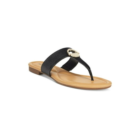 Alfani Womens Holliss Split Toe Casual Slide Sandals