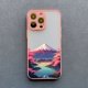 thumbnail image 1 of Funda de teléfono con mapa de paisaje Fuji de montaje estético japonés, cubierta a prueba de golpes para iPhone SE2, 7, 8 Plus, 14, 13, 12, 11 Pro Max, Mini, XR, XS, X, 1 of 4