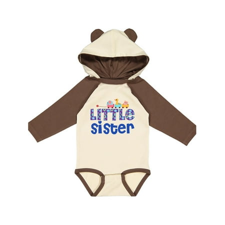

Inktastic Toy Train Little Sister Gifts Gift Baby Girl Long Sleeve Bodysuit