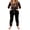 Black-Orange, variant on Women's Fleece Non-Footed One Piece Pajamas Sleepwear Adult Pajamas Ladies Union Bodysuit
