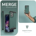 thumbnail image 3 of TUDIA Merge Motorola Moto g Stylus 5G 2024 Étui Double Couche Robuste - Vert Chasseur, 3 of 6
