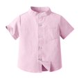 thumbnail image 4 of SDNall Printemps et Été Mignon Imprimé Garçons Hort Manches Debout Col Blouse, 4 of 9