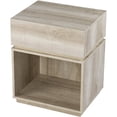 thumbnail image 1 of SEI Furniture Mortayne Wooden Charging Side Table in White Washed Oak, 1 of 3