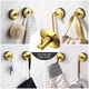 thumbnail image 4 of Gancho con ventosa Toallero de baño con potente ventosa Gancho para ducha Soporte para albornoz montado en la pared Gancho para ropa con ventosa Paño de cocina sin taladrar en acero inoxidable dorado, 4 of 5