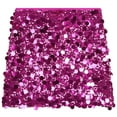 thumbnail image 5 of Alvivi Women Sparkly Sequin Mini Skirt Low Rise Streetwear Dance Rave Party Pencil Skirts Bodycon Hot Pink L, 5 of 8