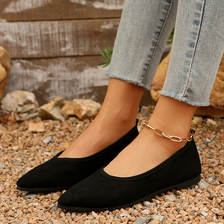 Tawop Shoes Women Womens Dress Shoes Work Shoes Flats Dress Casual Black 5.5 Tawop Shoes Women Womens Dress Shoes Work Shoes Flats Dress Casual Black 5.5