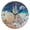 Black, variant on YAZAOO Decorative Wall Clock Size:25cm Celestial Dreams Design Pattern Clock