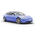 thumbnail image 6 of Rwraps Polka Dot Egyptian Blue Matte Vinyl Film Wrap 59in x 2ft Vinyl Vehicle Car Film Sheet Roll, 6 of 9