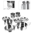 thumbnail image 1 of Homoyoyo 1 Set Picnic Cooking Utensils Round Camping Cooking Kit with Storage Bag for Easy Carry, 1 of 7