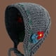 thumbnail image 2 of Gorro tejido con orejas, calentador Retro hecho a mano, estilo Ins para Otoño e Invierno, accesorios femeninos bonitos, 2 of 5