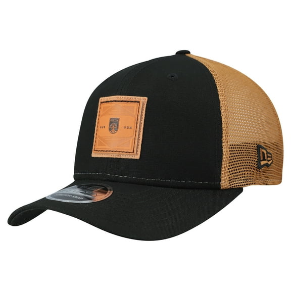 Men's  New Era Black Austin FC Debossed Logo 9SEVENTY Stretch Snap Adjustable Hat