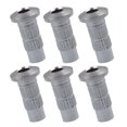 thumbnail image 1 of 6x viros de cuerda de puente de guitarra eléctrica a través de viros de montaje de cuerpo cromadas Cromo Yuyangstore Férrulas de cadena, 1 of 8