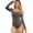 Dark Gray-01, variant on Romper for Women Round Neck Long Sleeve Causal Jumpsuit Fashion Sport Workout Gymnastics Legging Slim Fit Bodysuit