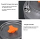thumbnail image 4 of Hervidor de agua portátil para exteriores de alúmina dura | Tetera de aluminio de 1.1L con mango plegable resistente al calor | Ligero y duradero para acampar y uso al aire libre | Naranja |, 4 of 7