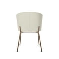thumbnail image 4 of Amisco Camilla Dining Chair - Cream Bouclé Polyester / Bronze Metal, 4 of 9