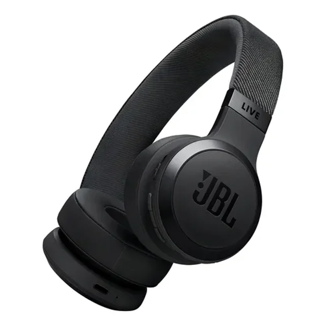 JBL Live 670NC - Auriculares inalámbricos en la oreja con cancelación de ruido adaptativa con ambiente inteligente, batería de hasta 65 H con carga de velocidad, diseño ligero, cómodo y plegable