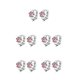 thumbnail image 2 of Pendientes de cobre Jumpingount joyería de moda mano de obra fina dulce regalo cierre de piel ligero Rosa, 2 of 6