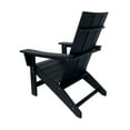 thumbnail image 2 of Shine Company Modern Resin All-Weather Patio Porch Adirondack Chair in Black, 2 of 5
