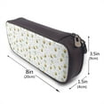 thumbnail image 3 of Lsque Bee Printed Big Capacity PU Leather Pencil Case Large Pencil Pouch Stationery Pen Bag Pencil Holder for Teen, 3 of 6