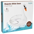 thumbnail image 2 of CocoNut Float: Majestic White Swan Pool Ring - 48"x43" Inflatable, Jumbo Round Water Raft, Anti-Leak, Durable, Party, 2 of 7