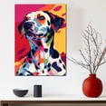 thumbnail image 5 of Dalmatian Dog Canvas Wall Art Poster Prints Colorful Pop Animal Art Wall Decor Dog Picture Artwork Pet Dog Painting Poster for Home Bedroom Living Room Decoration Framed, 5 of 6