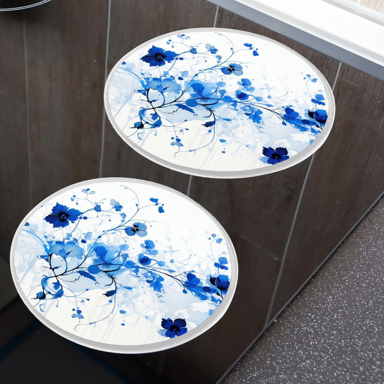 Decorative Stove Burner Covers 4 Pcs Decorative Electric Stove Burner Covers 8Inch And 10Inch ,Blue Eucalyptus creative