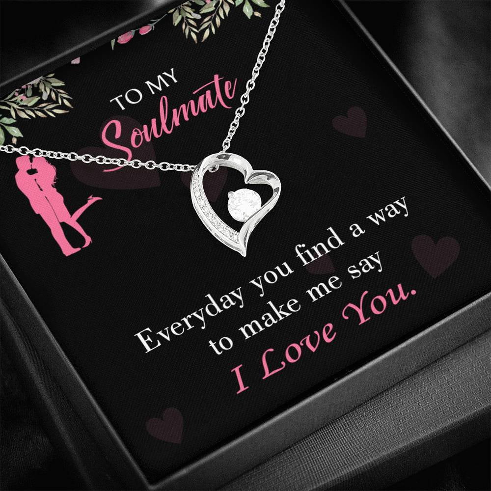 Express Your Love Gifts Girlfriend Birthday Gift You Make My Day 18k Gold or Stainless Steel 18 Necklace Girlfriend Gift