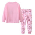 thumbnail image 3 of Autumn Kids Boys Pajamas Cartoon Christmas Print Stitching Round Neck Long Sleeved Top & Pants 2-Piece Set Winter, 3 of 4